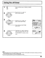 Preview for 49 page of Panasonic CT30WX50 - 30" TAU MODEL TV Operating Instructions Manual