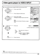 Preview for 51 page of Panasonic CT30WX50 - 30" TAU MODEL TV Operating Instructions Manual