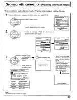 Preview for 57 page of Panasonic CT30WX50 - 30" TAU MODEL TV Operating Instructions Manual