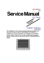 Preview for 1 page of Panasonic CT32E14J - 32" COLOR TV Service Manual