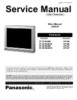 Предварительный просмотр 1 страницы Panasonic CT32HX40B - 32" COLOR TV Service Manual