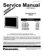 Panasonic CT32HX41E - 32" COLOR TV Service Manual preview