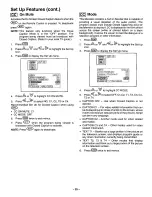 Предварительный просмотр 25 страницы Panasonic CT3696VY - 36" MONITOR Operating Instructions Manual