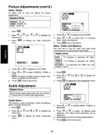 Preview for 40 page of Panasonic CT3696VY1 - 36" COLOR MONITOR Operating Instructions Manual