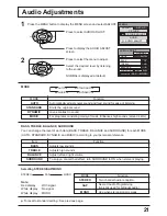 Предварительный просмотр 21 страницы Panasonic CTL1400 - 14" LCD MONITOR Operating Instructions Manual