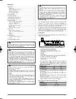 Preview for 2 page of Panasonic CU-10ME1XPK Installation Manual