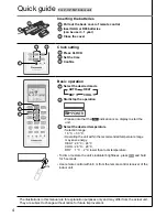 Предварительный просмотр 4 страницы Panasonic CU-3RE18SBE Operating Instructions Manual