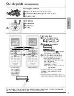 Предварительный просмотр 5 страницы Panasonic CU-3RE18SBE Operating Instructions Manual