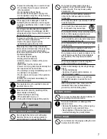 Предварительный просмотр 7 страницы Panasonic CU-3RE18SBE Operating Instructions Manual