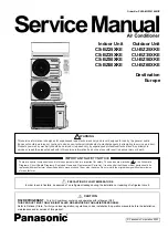 Preview for 1 page of Panasonic CU-BZ25XKE Service Manual