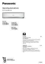 Panasonic CU-E18NKUA Operating Instructions Manual предпросмотр