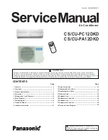 Preview for 1 page of Panasonic CU-PC12DKD Service Manual