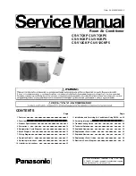 Panasonic CU-V7CKP5 Service Manual preview