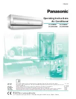 Panasonic CU-XE9DKE Operating Instructions Manual preview