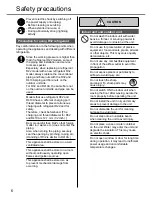 Preview for 6 page of Panasonic CU-Z18SKE Operating Instructions Manual