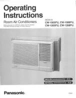 Panasonic CW-1006FU Operating Instructions Manual preview