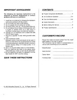 Preview for 2 page of Panasonic CW-2005SU Operating Instructions Manual