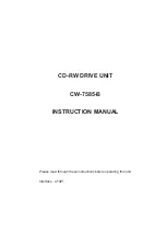 Panasonic CW-7585-B Instruction Manual preview