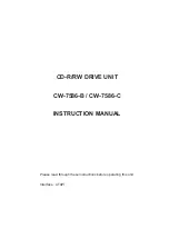 Panasonic CW-7586-B Instruction Manual preview