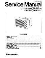 Panasonic CW-902FE Service Manual preview