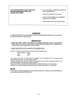 Предварительный просмотр 13 страницы Panasonic CW-A120FR Operating Instructions Manual