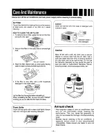 Предварительный просмотр 9 страницы Panasonic CW-A200SR Operating Instructions Manual