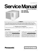 Panasonic CW-A90VE Service Manual preview