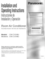 Preview for 1 page of Panasonic CW-C101MU Installation And Operating Instructions Manual