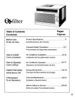 Preview for 3 page of Panasonic CW-C101MU Installation And Operating Instructions Manual