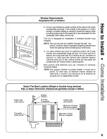 Preview for 9 page of Panasonic CW-C101MU Installation And Operating Instructions Manual