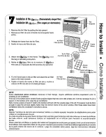 Preview for 15 page of Panasonic CW-C101MU Installation And Operating Instructions Manual