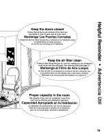 Preview for 19 page of Panasonic CW-C101MU Installation And Operating Instructions Manual