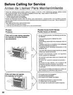 Preview for 22 page of Panasonic CW-C101MU Installation And Operating Instructions Manual