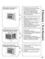 Preview for 23 page of Panasonic CW-C121MU Installation And Operating Instructions Manual