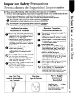 Preview for 27 page of Panasonic CW-C141NU Installation And Operating Instructions Manual