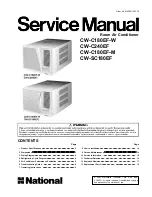 Preview for 1 page of Panasonic CW-C180EF-M Service Manual