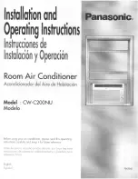 Panasonic CW-C200NU Installation And Operating Instructions Manual предпросмотр