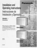 Panasonic CW-C50RU Installation And Operating Instructions Manual preview