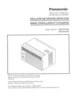 Panasonic CW-C61GU Installation And Operating Instructions Manual предпросмотр