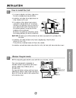 Предварительный просмотр 11 страницы Panasonic CW-C83GU Installation And Operating Instructions Manual