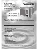 Panasonic CW-XC121AK Installation And Operation Manual preview