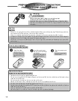 Preview for 12 page of Panasonic CW-XC121AK Installation And Operation Manual