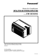 Предварительный просмотр 1 страницы Panasonic CW-XC55HU Installation And Operating Instructions Manual