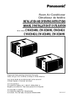 Preview for 1 page of Panasonic CW-XC64HU Installation And Operating Instructions Manual