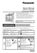 Preview for 1 page of Panasonic CWFE14CM Owner'S Manual