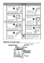 Preview for 2 page of Panasonic CWFE14CM Owner'S Manual