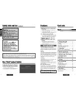 Preview for 2 page of Panasonic CX-DH801W Operating Instructions Manual