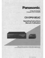 Panasonic CX-DP610 Operating Operating Instructions Manual preview