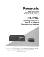 Preview for 1 page of Panasonic CX-DP88 Operating Operating Instructions Manual