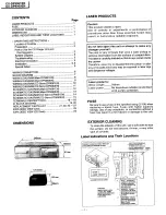 Preview for 2 page of Panasonic CX-DP9060EN Service Manual